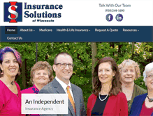 Tablet Screenshot of insurancesolutions-wi.com